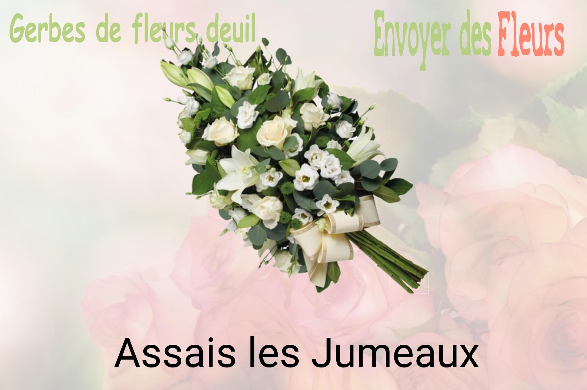 Gerbe de fleurs de deuil livrée à Assais-les-Jumeaux